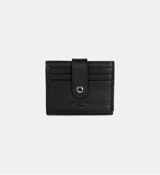 Porte-cartes signature en cuir - Lancaster - Noir