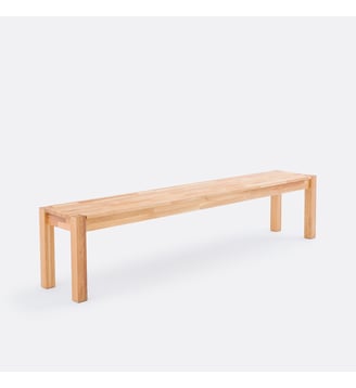 Banc chêne massif, L200 cm - La Redoute Interieurs - Chêne