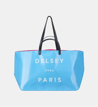 Sac cabas Croisière L signature - Delsey Paris - Bleu ciel