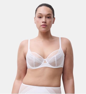 Soutien-gorge emboîtant en dentelle - Chantelle Pulp - Blanc