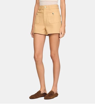Short en jean - Sandro - Beige