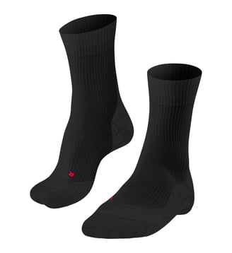 Chaussettes TE4 Coton - Falke - Noir basic