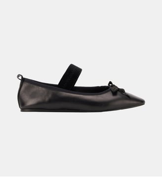 Ballerines Félicie Cuir Lisse - Bons Baisers - Noir