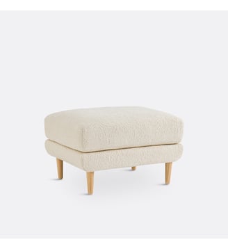 Pouf bouclette - La Redoute Interieurs - Écru