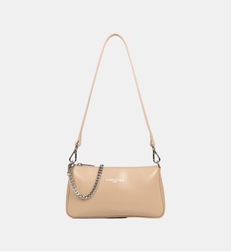 Sac pochette zippée S Suave Even - Lancaster - Beige foncé