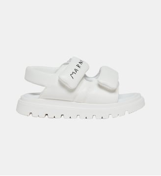 Sandales sporty avec logo - Marni - Blanc