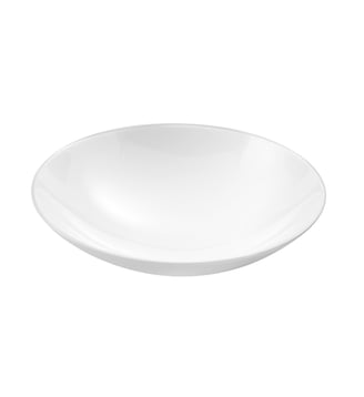Assiette salade et pâtes ronde par 6 - Médard de Noblat - Blanc