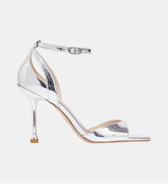 Sandales en cuir verni avec talon - Liu Jo - Argent