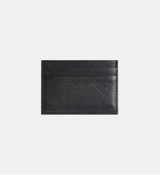 porte-cartes Scott en cuir bleu - Agnès b. - Noir