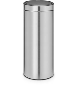 Poubelle à ouverture facile TOUCH BIN NEW inox 30L - Brabantia - Acier