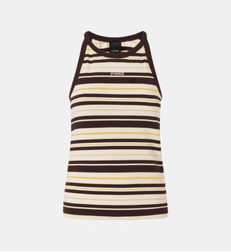 Débardeur rayé à logo pinko - Pinko - Multicolore