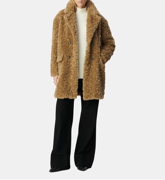 Manteau à poils longs - Ikks - Marron