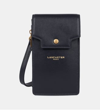 Pochette smartphone Donna Grace en cuir - Lancaster - Bleu foncé