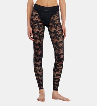 Leggings en dentelle nylon camouflage - Diesel - Noir