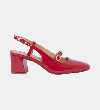 Escarpins slingback - Jules & Jenn - Rouge
