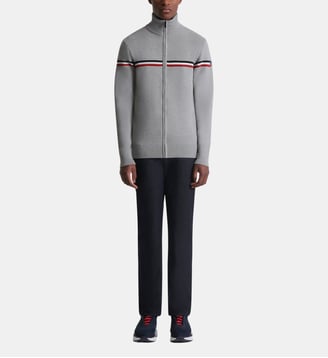 Pull zippé Wengen Fiz II en laine - Fusalp - Gris