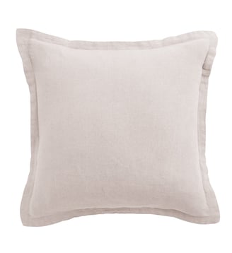 Coussin Lin Lave Carré - Anne de Solène - Rose clair