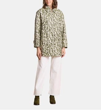 Manteau 3/4 en jacquard - La Fée Maraboutée - Kaki