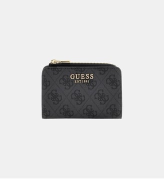 Portefeuille Laurel logo 4G - Guess - Noir et multicolore