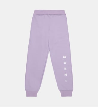 Pantalon de jogging en polaire avec logo - Marni - Violette