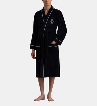 Peignoir de bain long en velours - Ralph Lauren Home - Chocolate