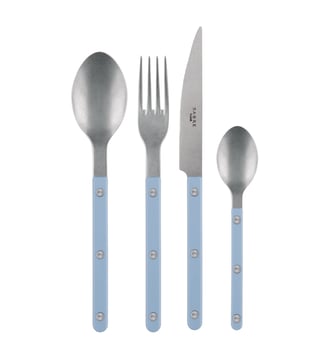Ménagère 24 pièces, Bistrot Vintage - Sabre - Bleu pastel