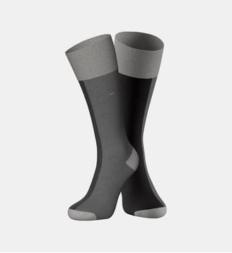 Chaussettes colorblock - Eden Park - Gris