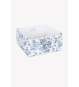 Panière - Imprimé inspiration toile de jouy - Tartine Et Chocolat - Marine