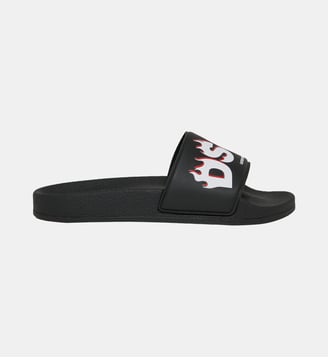Mules slide avec logo - Dsquared2 - Noir