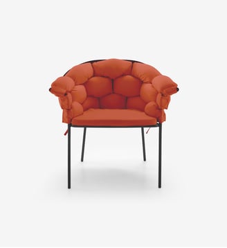 FAUTEUIL SERPENTINE by Eléonore Nalet - Cinna - Orange