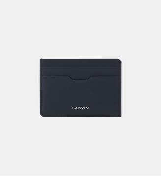 Porte-Cartes Compagnon En Cuir - Lanvin - Bleu marine