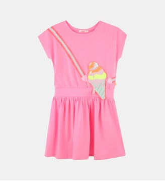 Robe élastiquée - Billieblush - Storm pink