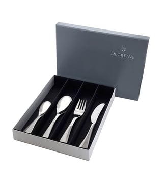 Coffret 4 Couverts - Petit Gourmet - Degrenne - Gris