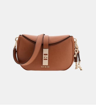 Sac porté épaule Brooke Charm - Guess - Marron