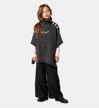 Poncho - Zadig&Voltaire Kids - Gris chine