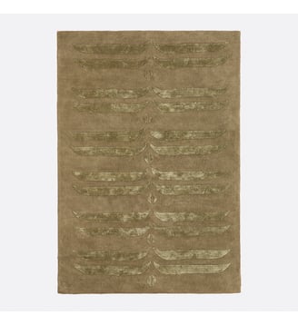 Tapis coton/lyocell - La Redoute Interieurs - Kaki