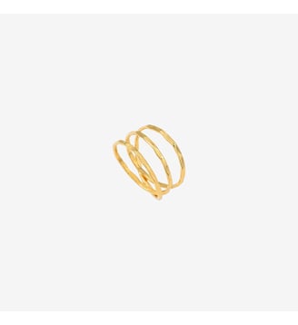 Bague plaquée or - tess - Caroline Najman - Or