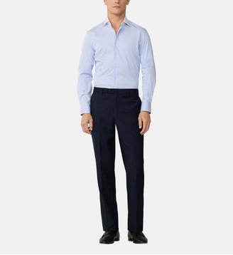 Chemise Coupe Ajustée À Fines Rayures - Hackett London - Oxford blue