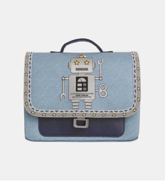 Cartable best of petit modèle Robot - Jeune Premier - Bleu