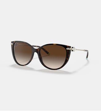Lunettes de soleil Œil de chat TF4178 - Tiffany & Co - Havane
