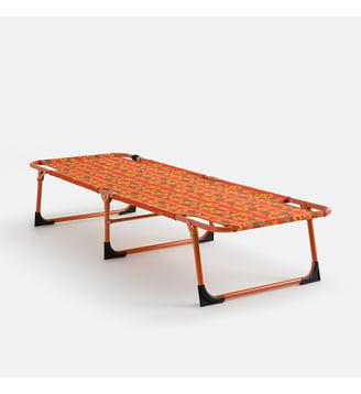 Lit de camp pliable avec tissu motif fleurs - La Redoute Interieurs - Multicolore