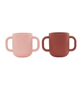 Tasse en silicone arc-en-ciel - OYOY - Rose