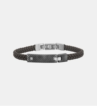 Bracelet souple Balthazar en Acier 316L avec diamant blanc - Phebus - Vintage