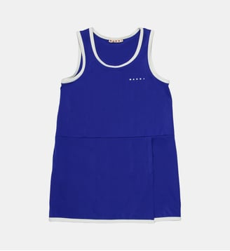 Cover-up avec logo - Marni - Bleu marine