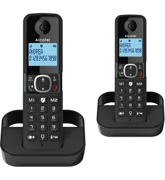 Téléphone sans fil F860 Duo Noir Alcatel
