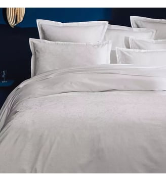 Taie d'oreiller satin de coton - Garnier Thiebaut - Blanc et rose