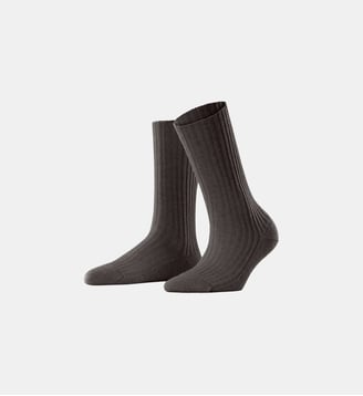 Chaussettes Pour Bottes Cosy Wool Boot Laine - Falke - Marron foncé