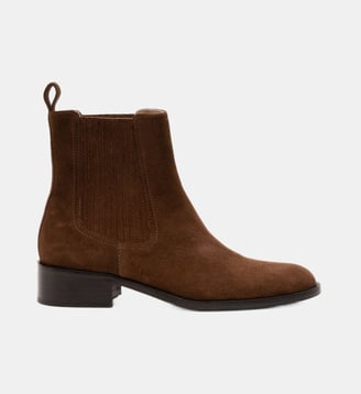 Gil - Bottines En Cuir Veau Velours Cognac - Parallèle - Marron