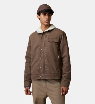 Veste en tissu sergé - Faguo - Taupe