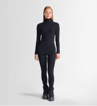 Sous pull alisier col montant coupe regular - Fusalp - Noir